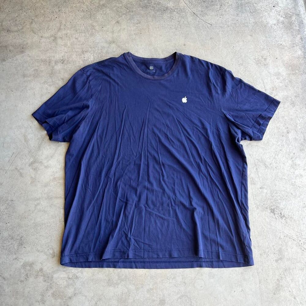Apple Worker issued Tee navy short sleeve mens size XXL